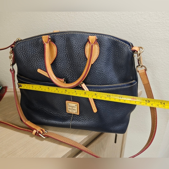 Dooney & Bourke Dillen Black Double Pocket Satchel Shoulder Handbag MSRP $398 - Picture 9 of 13